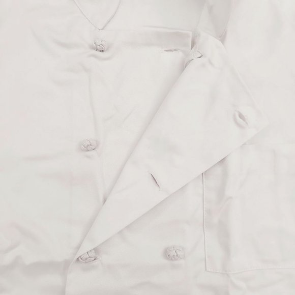 Chef Appeal Chef Coat Jacket Medium White Double Breasted Long Sleeve Unisex - Picture 4 of 6